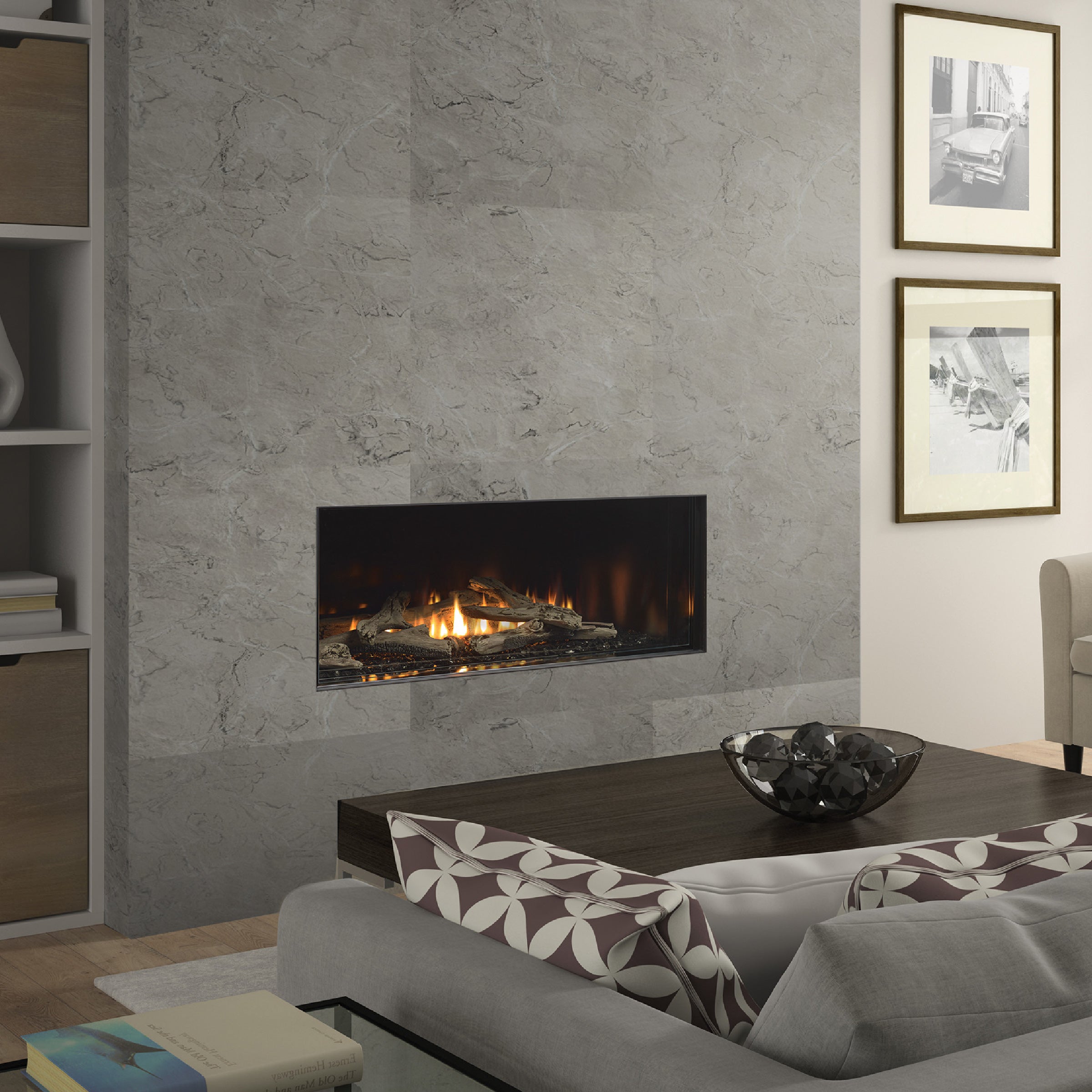 New York View Single Sided Fireplace