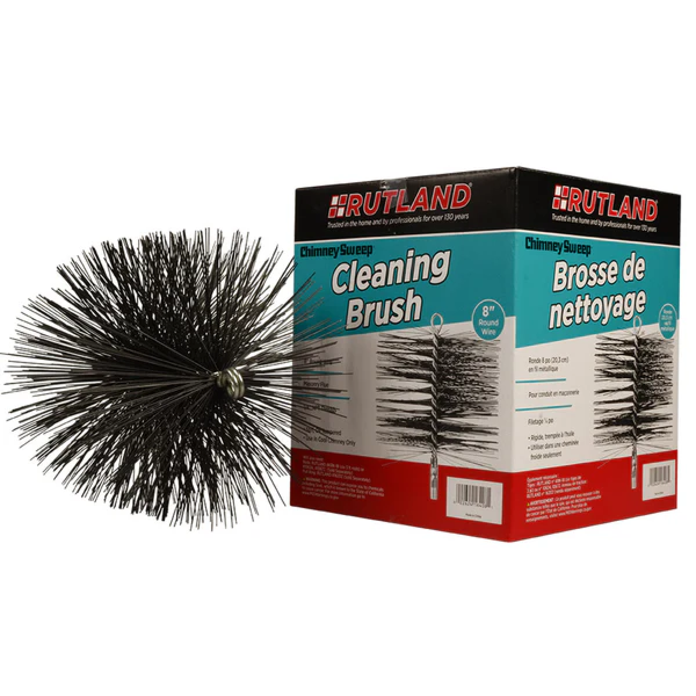 Chimney Brush 6" Round, Wire - 1/4"