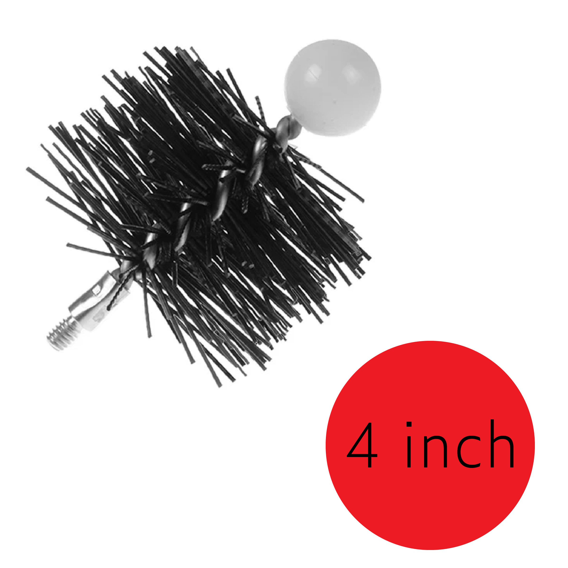 Pellet Brush 4" Round - 1/4"