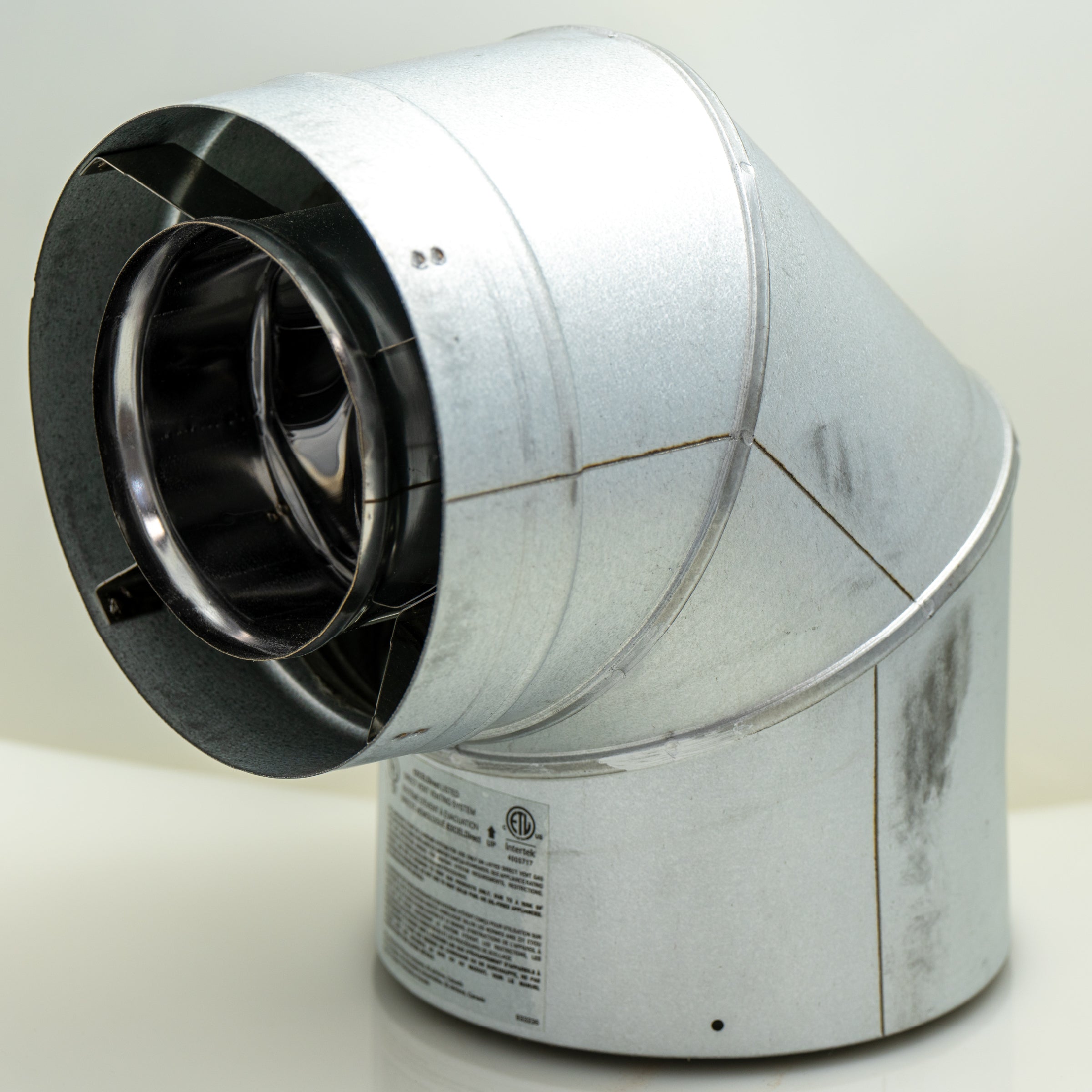 Excel Direct Vent Galvanized Elbows