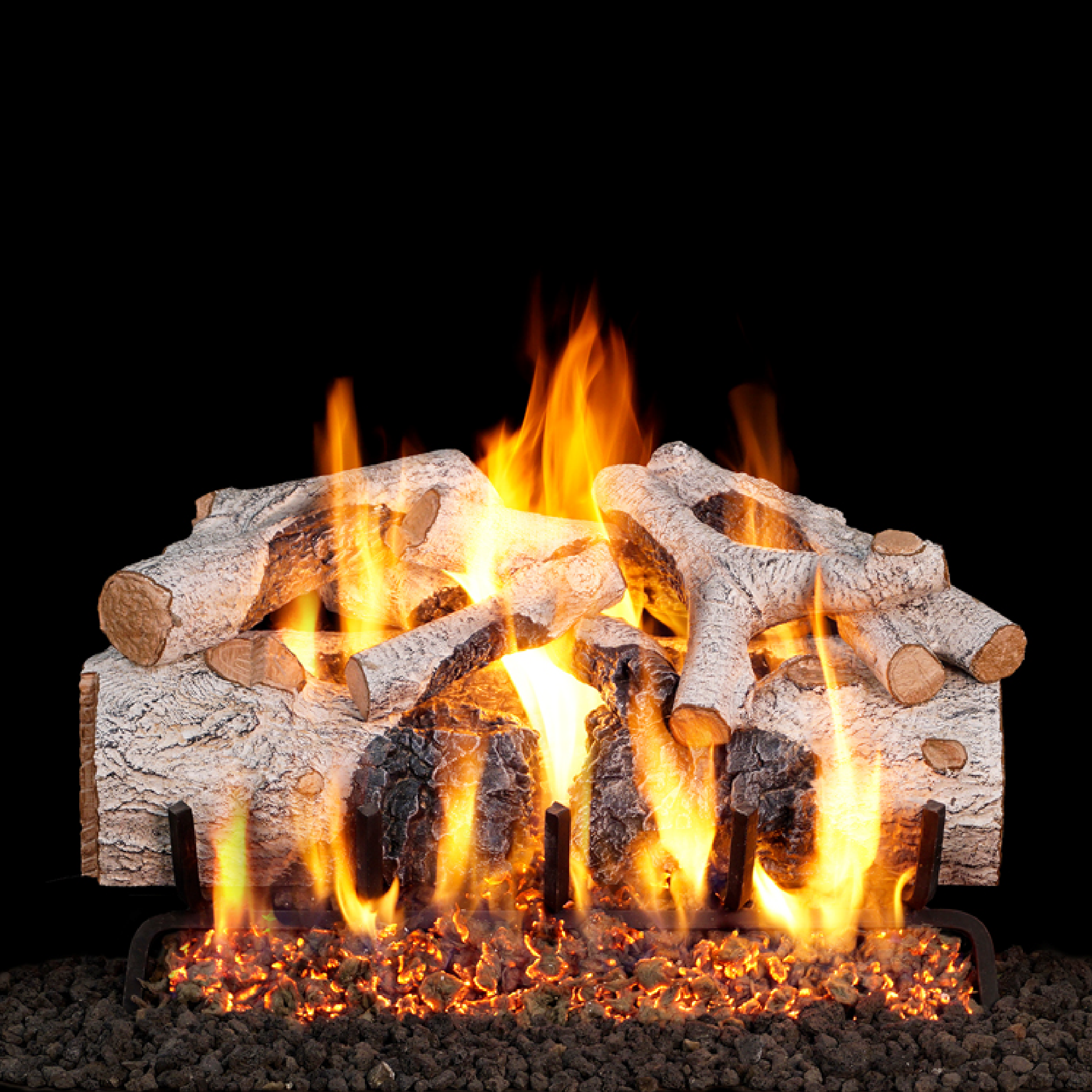 Charred Series Gas Logs