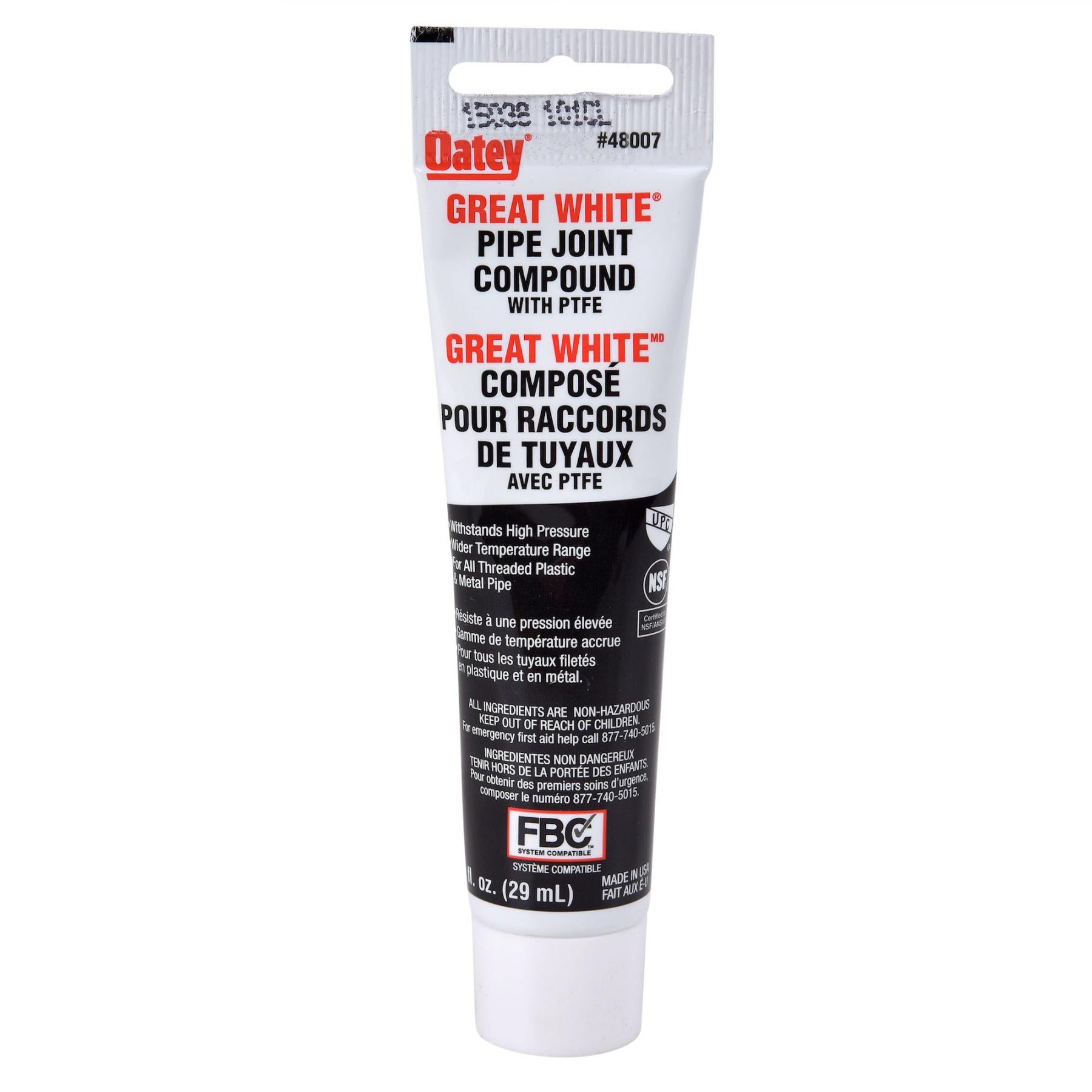 1 OZ WHITE PIPE JOINT COMPOUND