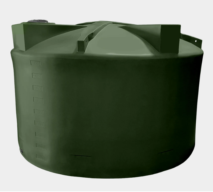 Bushman 5000g WATER STORAGE Tank - Dark Green Short 140x92