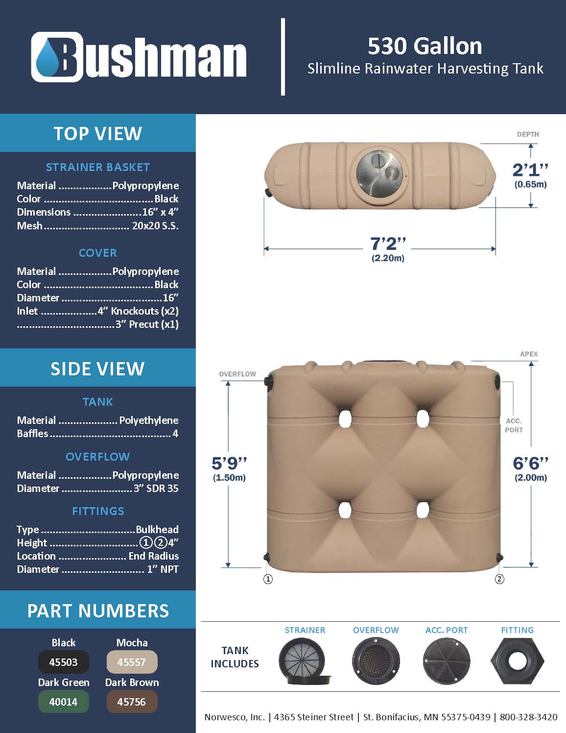 Bushman 530G Slimline - Mocha