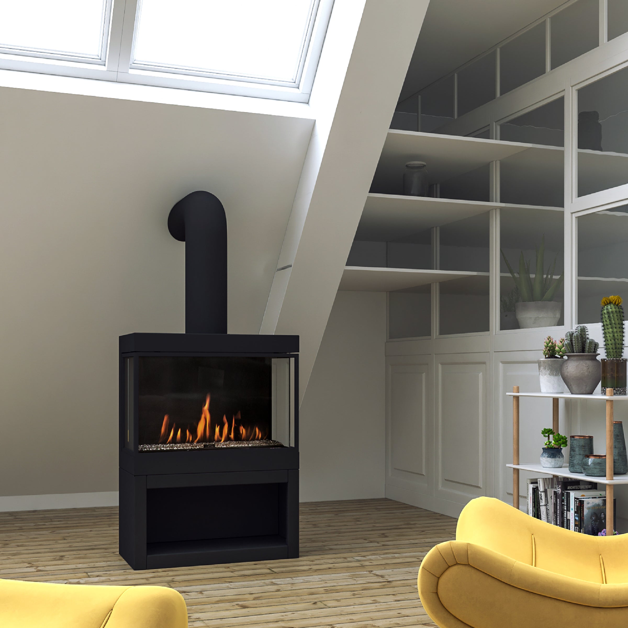 Standalone Fireplace Collection by Ortal