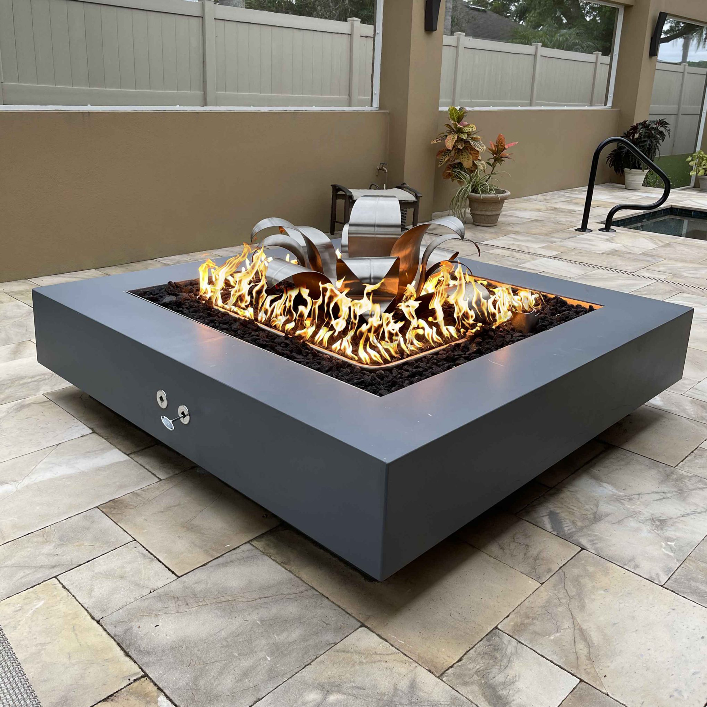 Cabo Square Fire Pit 36" (GFRC Concrete)