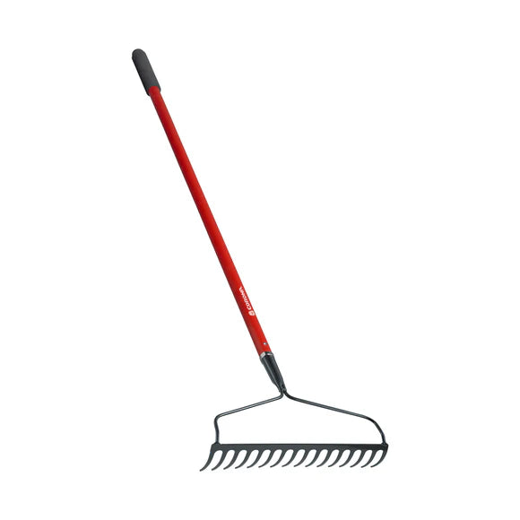 BOW HEAD RAKE WITH FIBERGLASS HANDLE 16 IN. 16 TINES