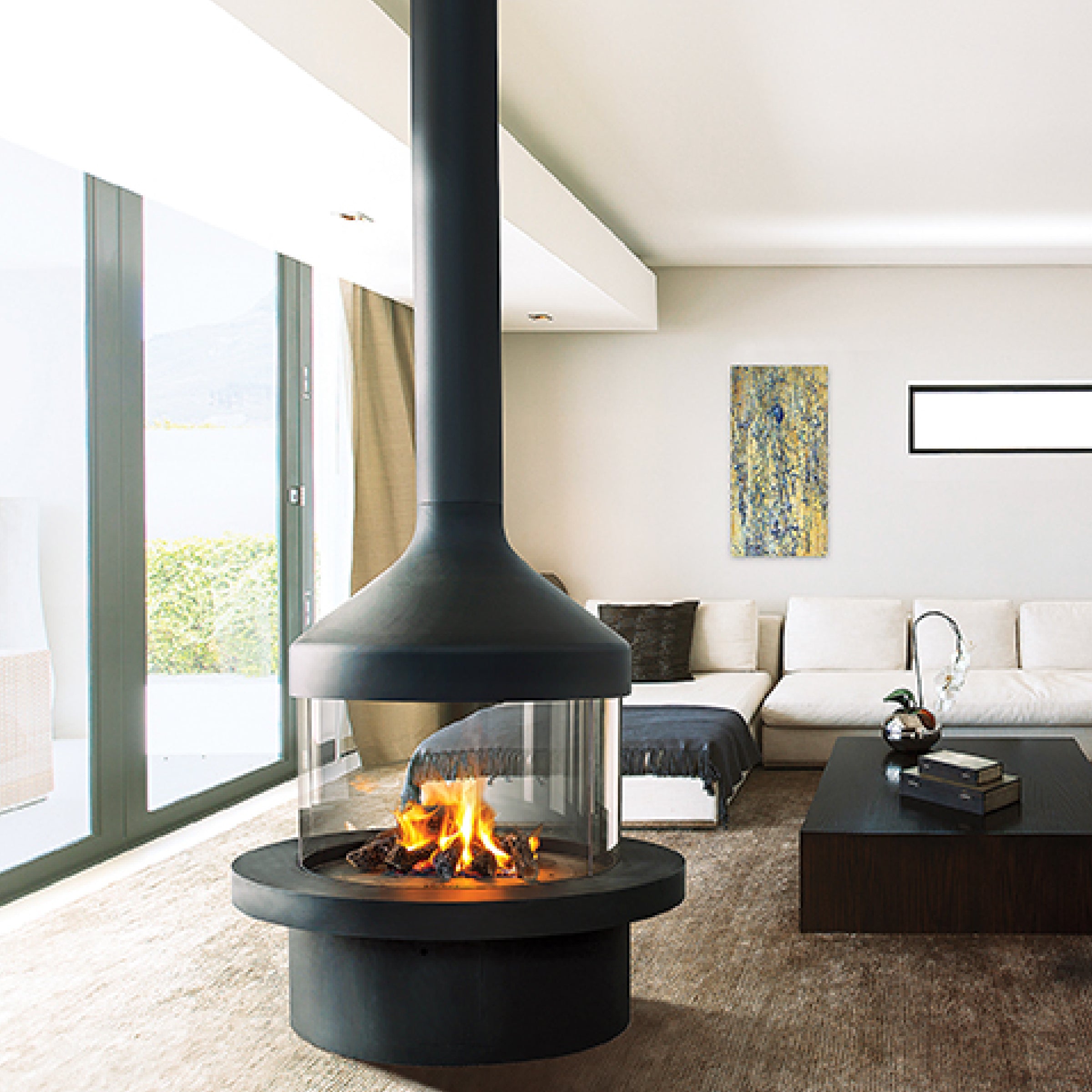 Decorative Range of Wood Fireplaces by Focus