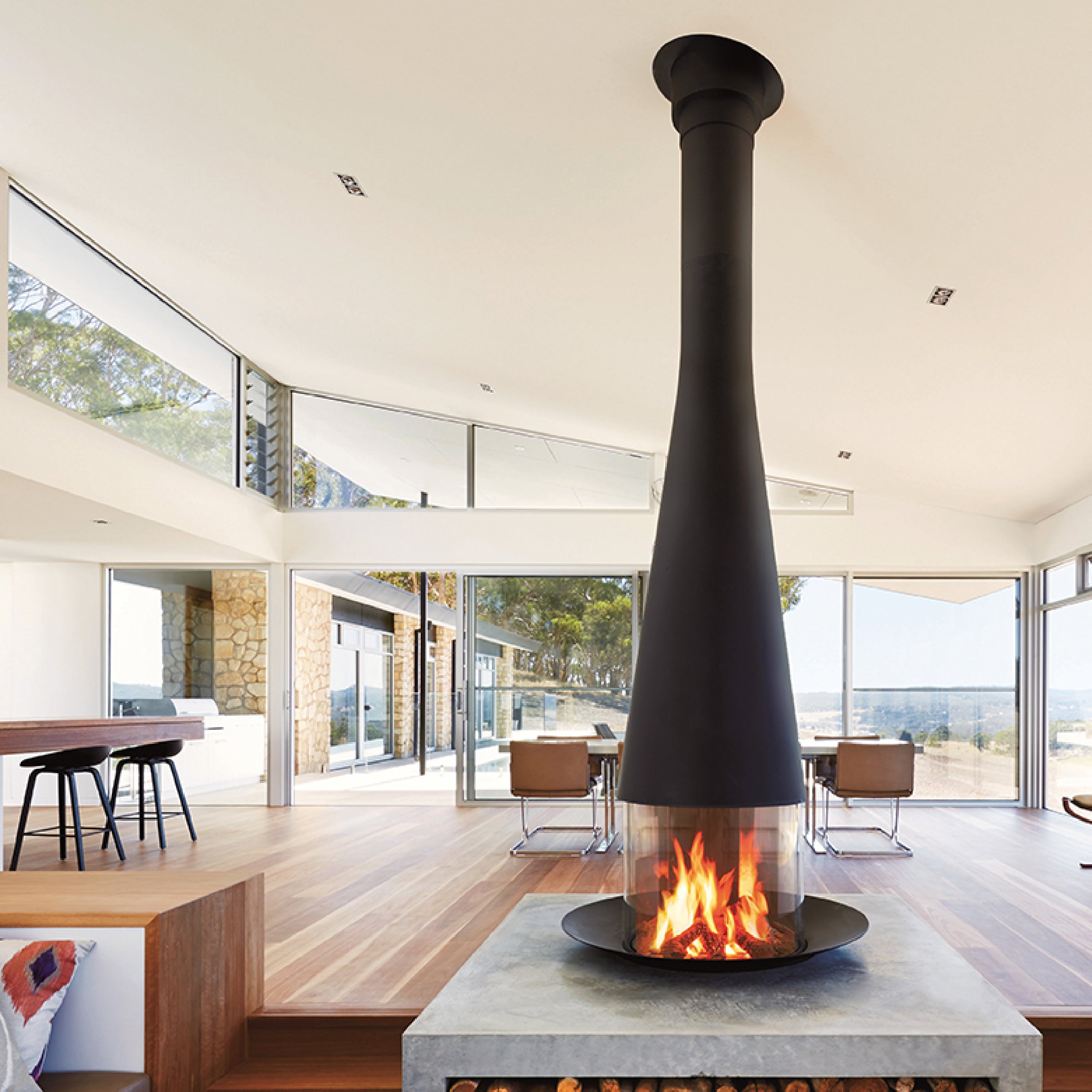 Decorative Range of Wood Fireplaces by Focus