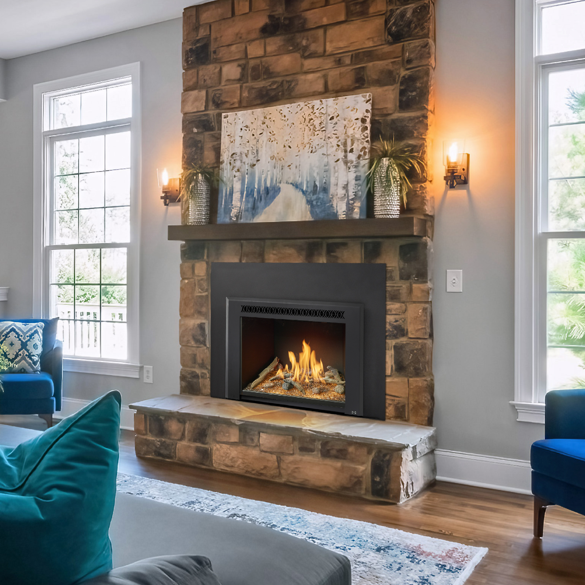 616 Mod-Fyreª Deluxe GSR2 39,000 BTUs