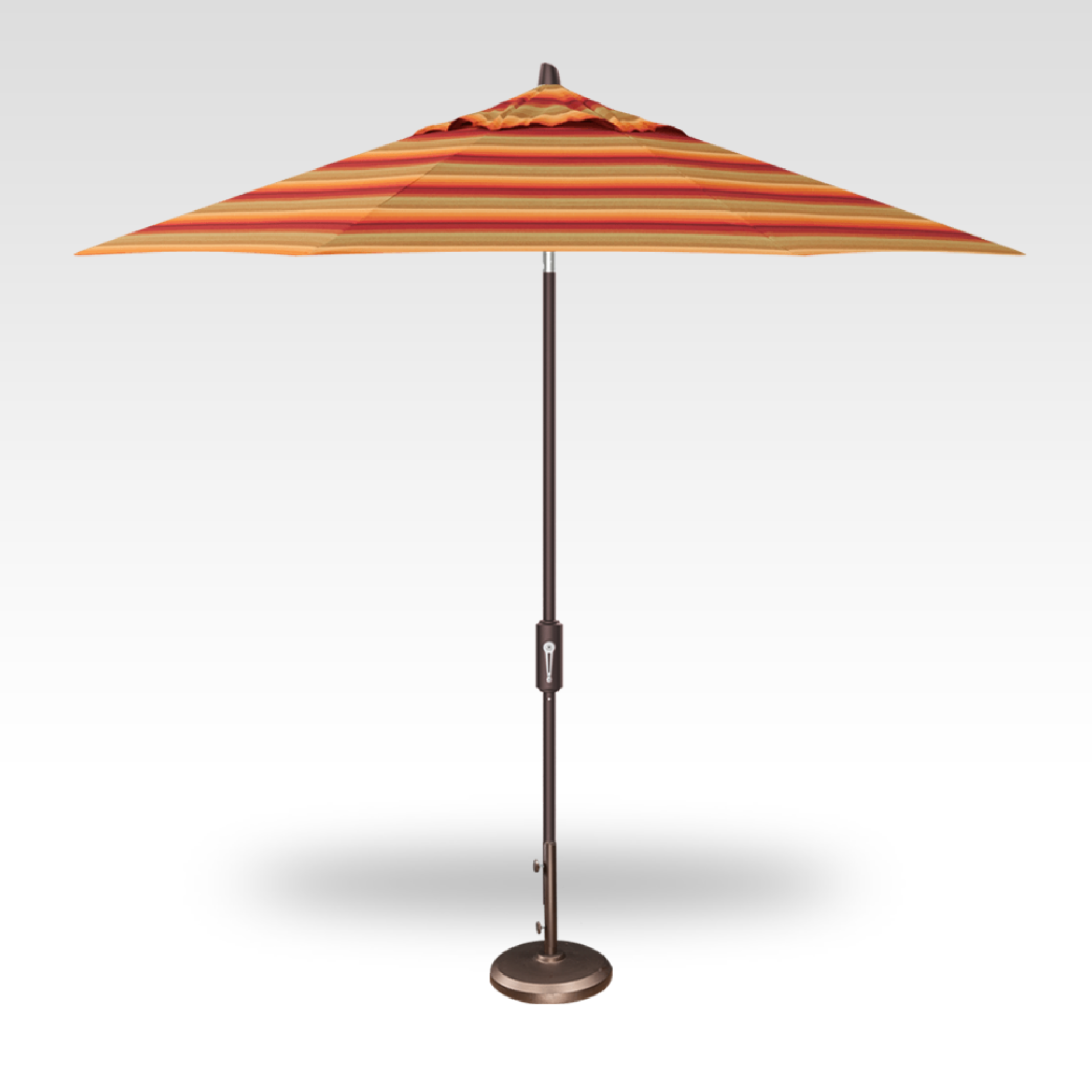 9' FLEX Octagon Umbrella with Astoria Sunset Stripe Canopy