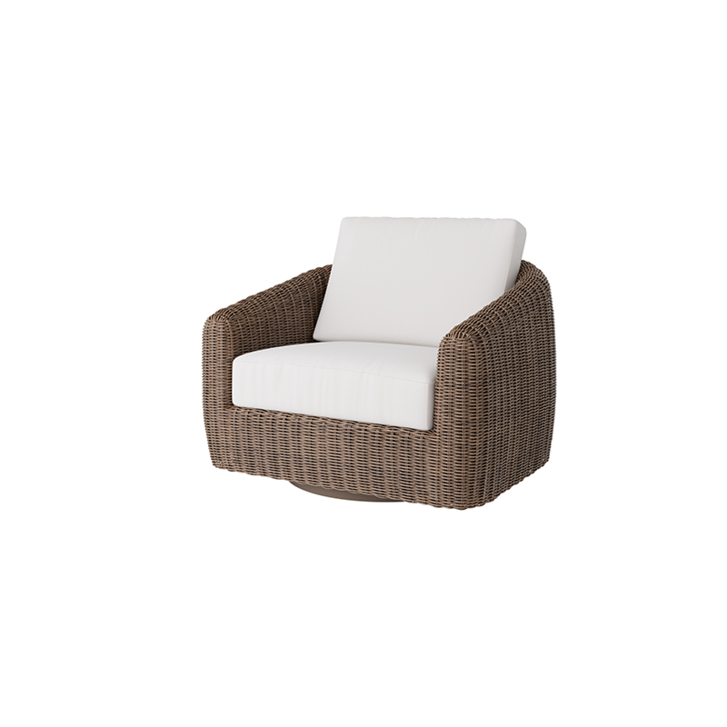 Boulevard Club Swivel Glider with Hazel Weave