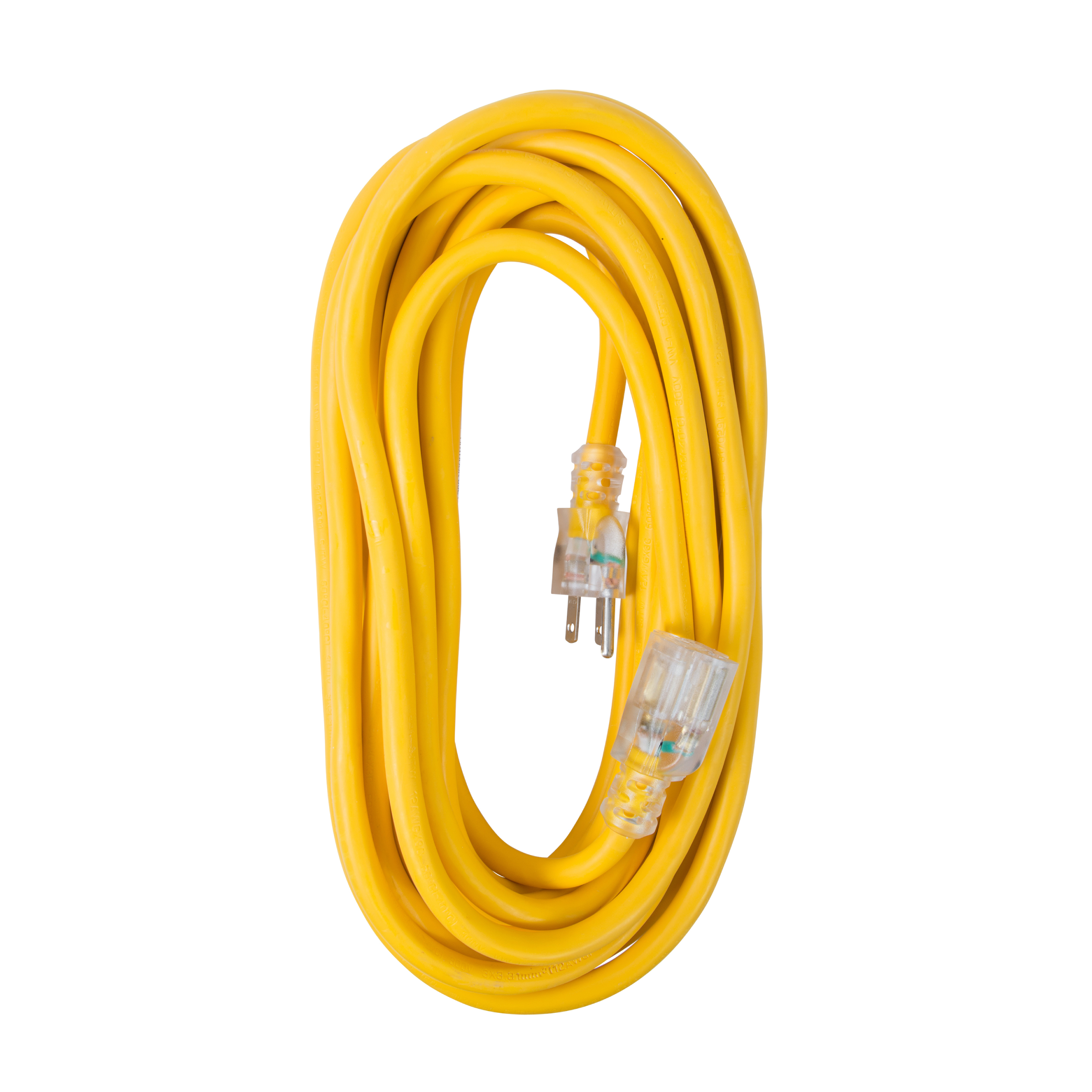 25ft Yellow Extension Cord