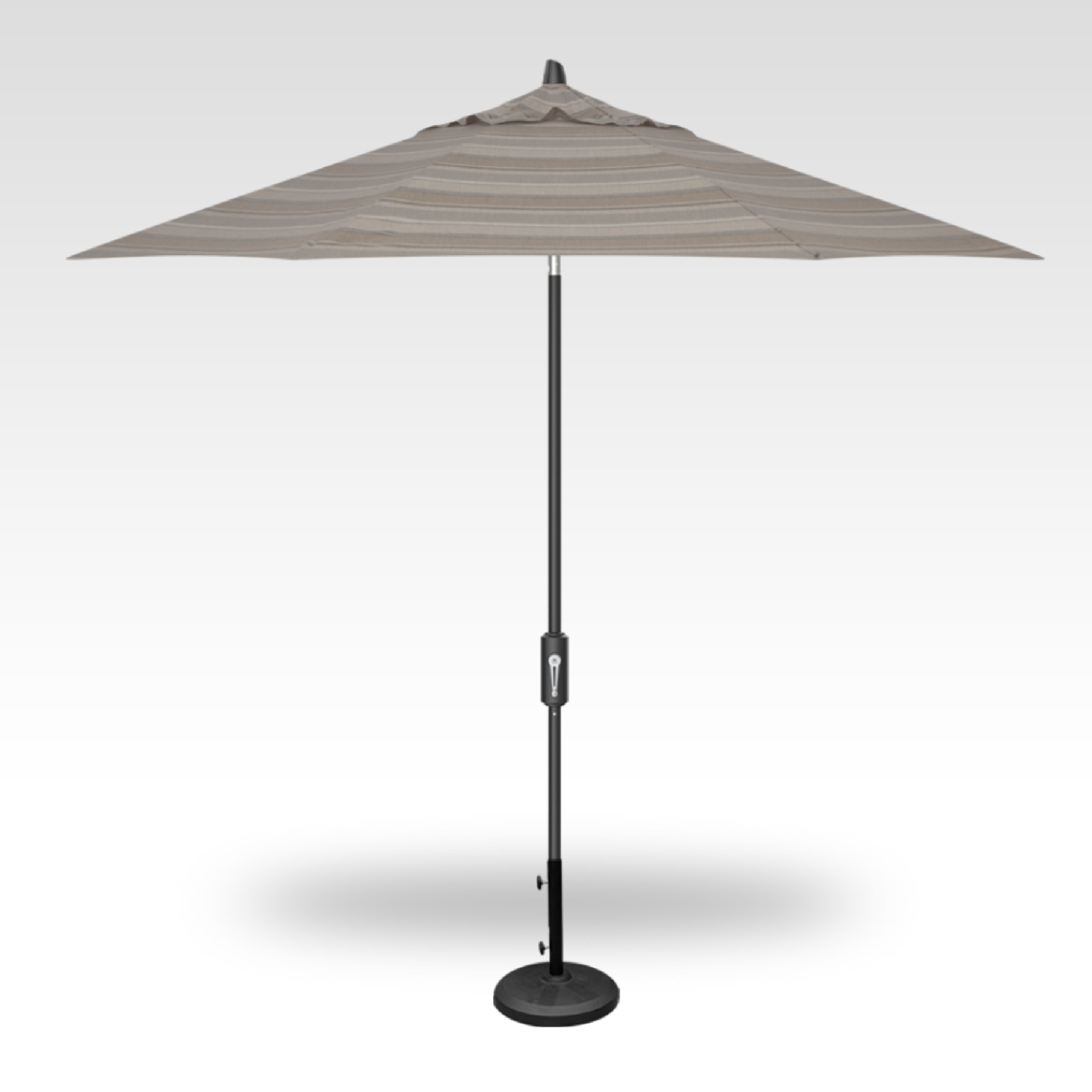 9' FLEX Octagon Umbrella with Trusted Fog Stripe Canopy