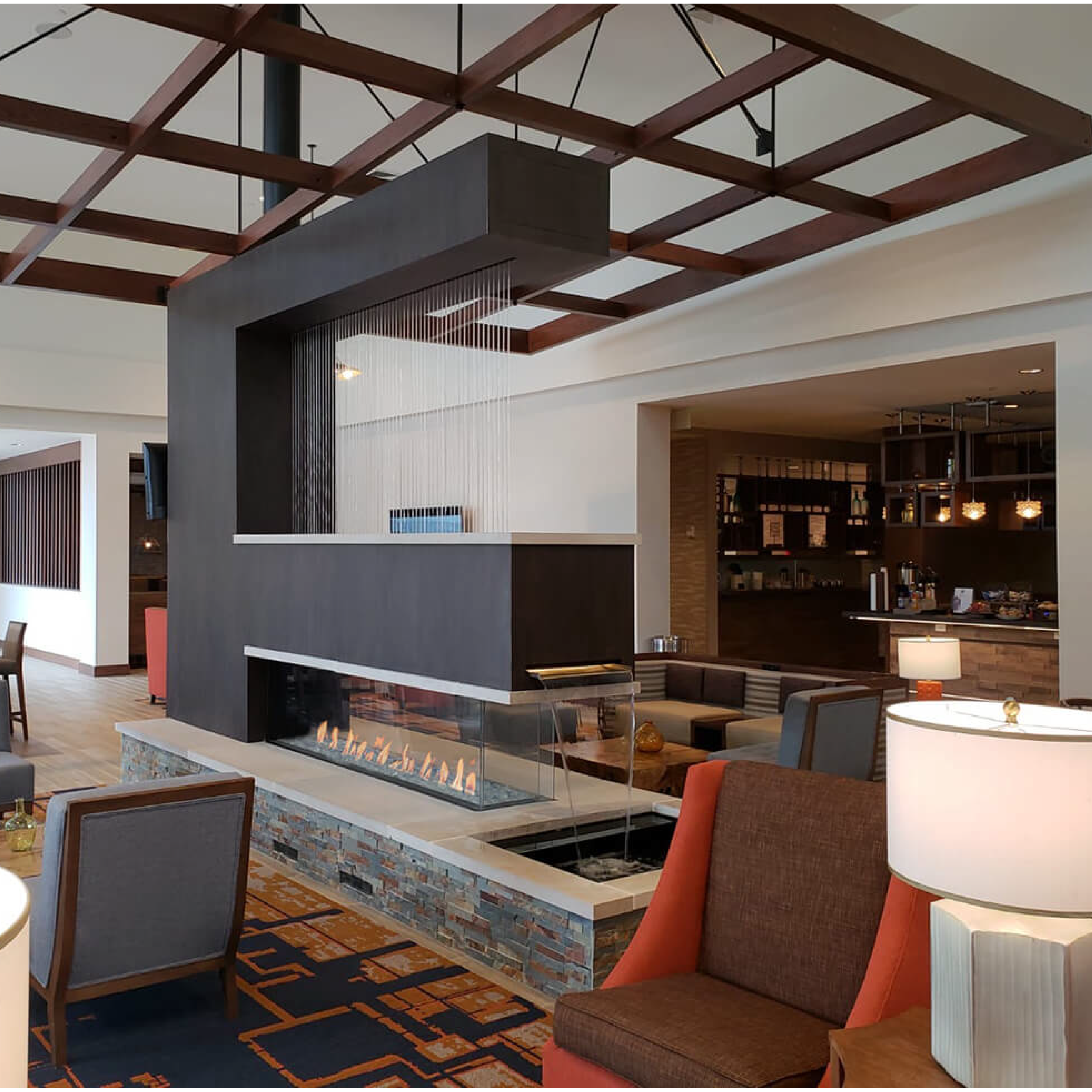 Room Definer 16" Regular Glass Height Fireplace