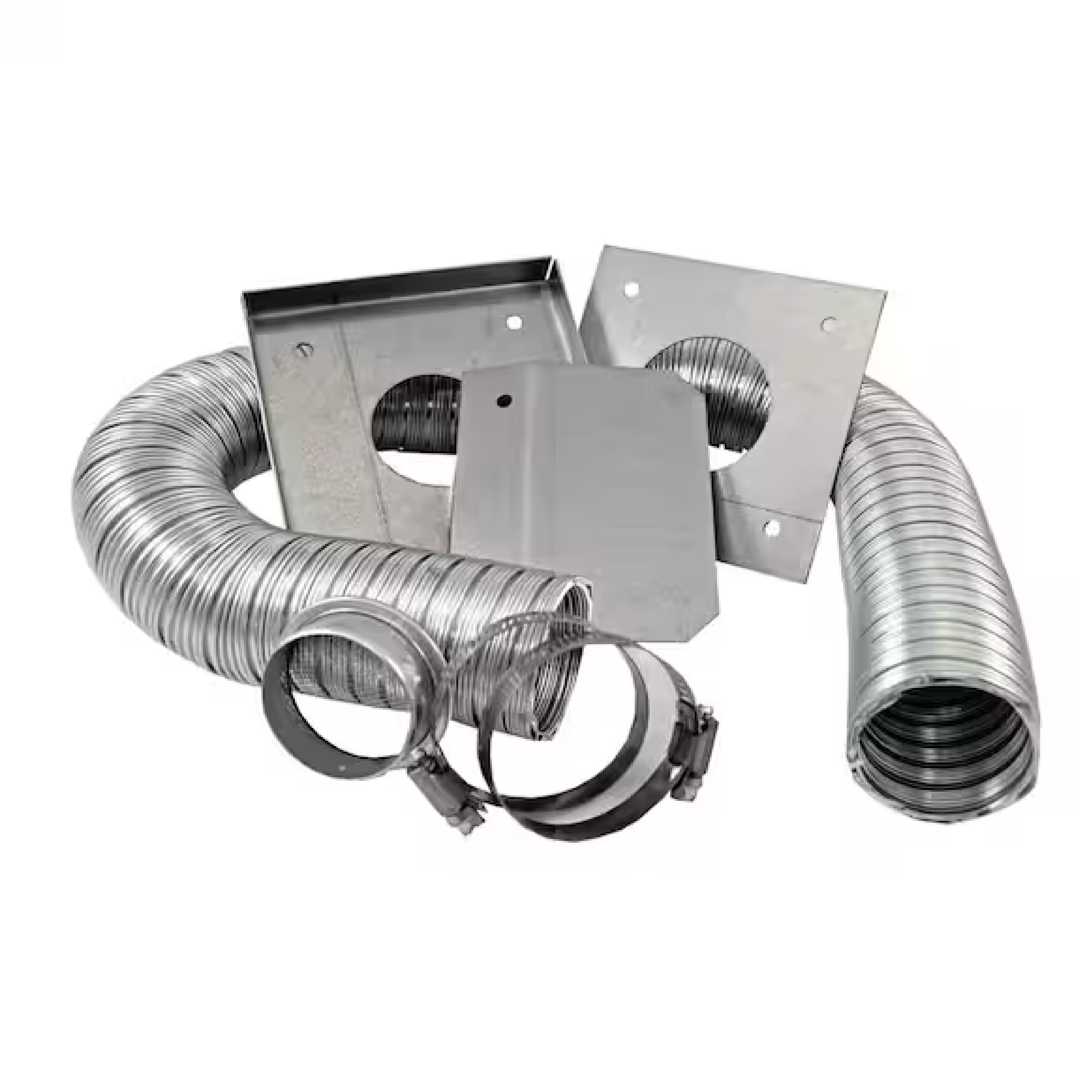 Outside air starter kit: flexible foil duct and metal intake plates