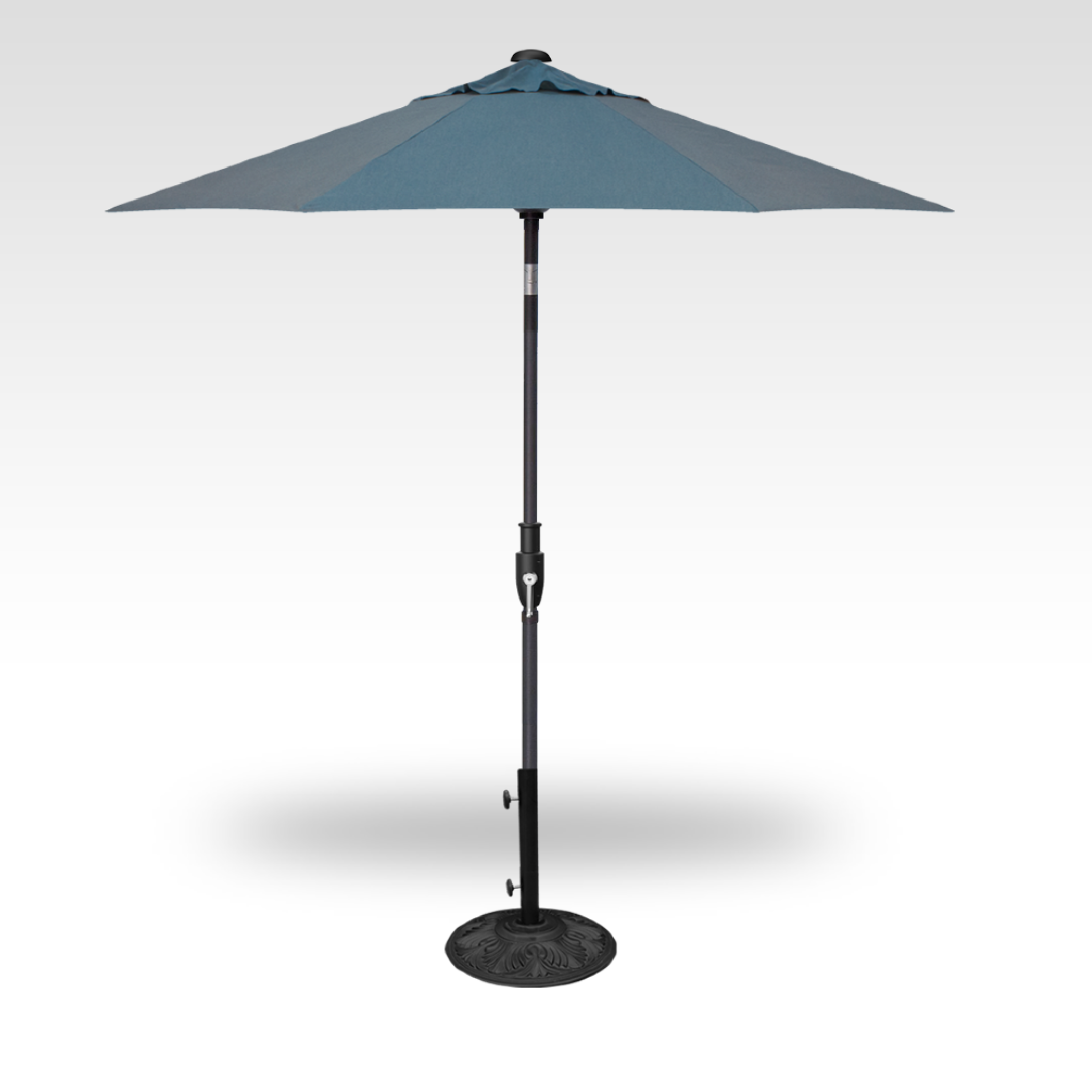 7.5' Glide Tilt Octagon Umbrella with Cast Lagoon Canopy