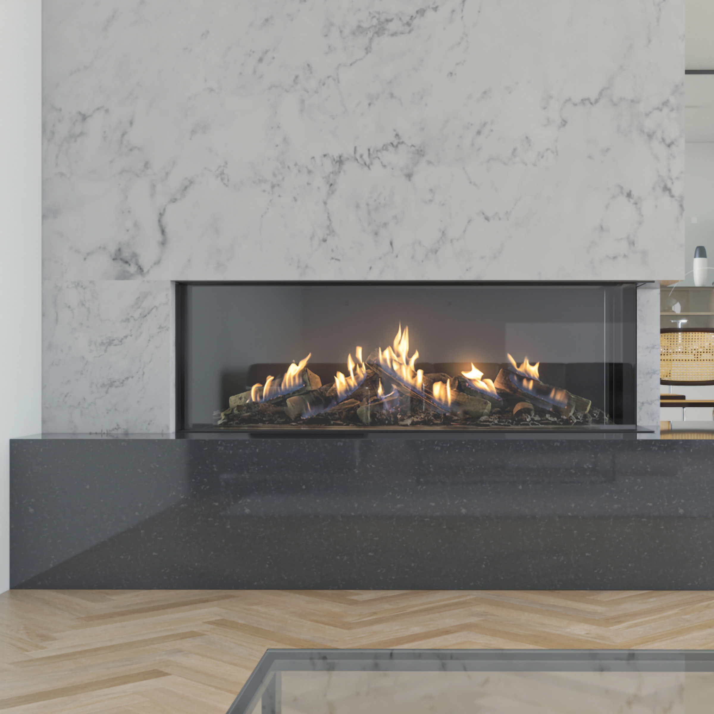 Ekko G R 60/14-19 Includes single color LED remote controlled ember bed