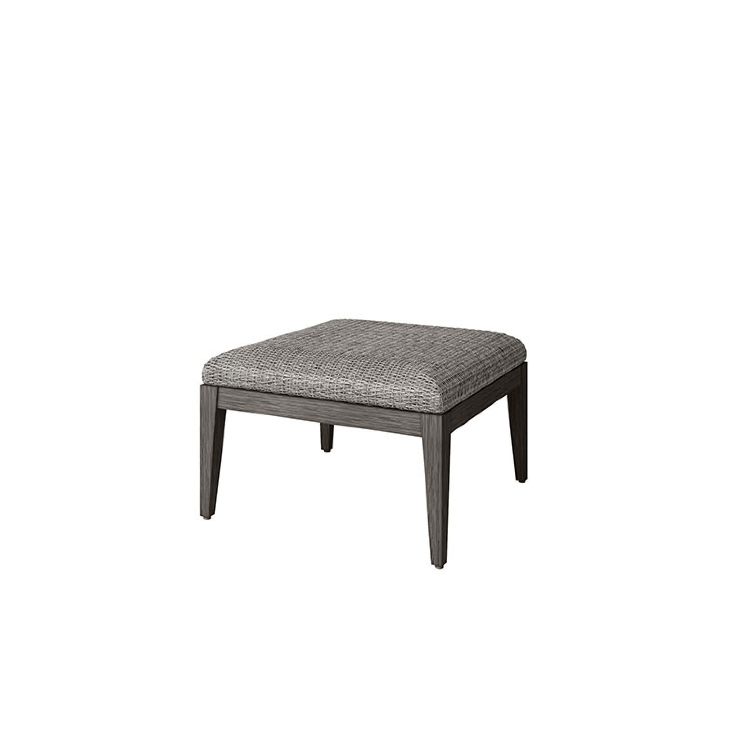 Siena Ottoman with Fog/Smoke Weave
