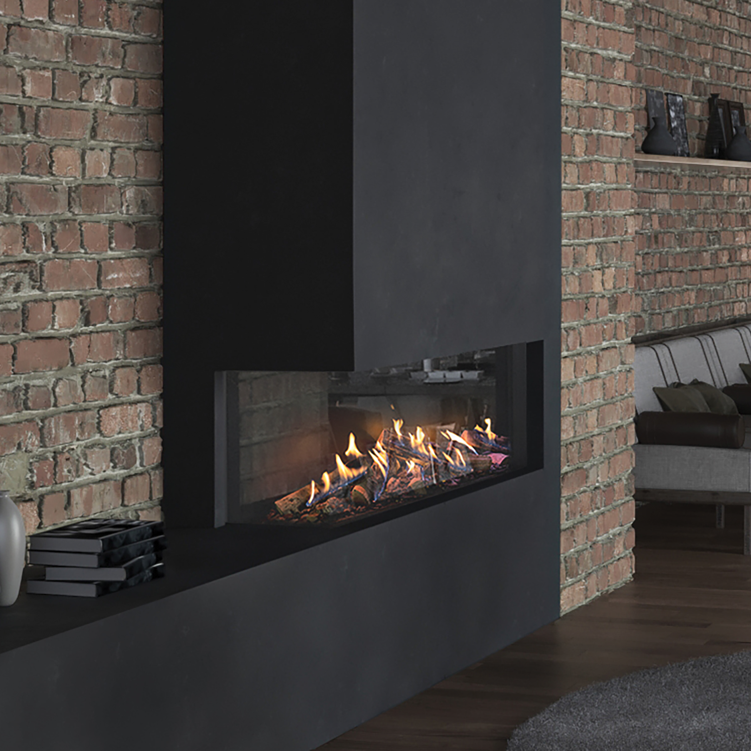 Ekko G L 60/14-19 Left Corner w/Both ember lighting &Moonlighting w/RGB