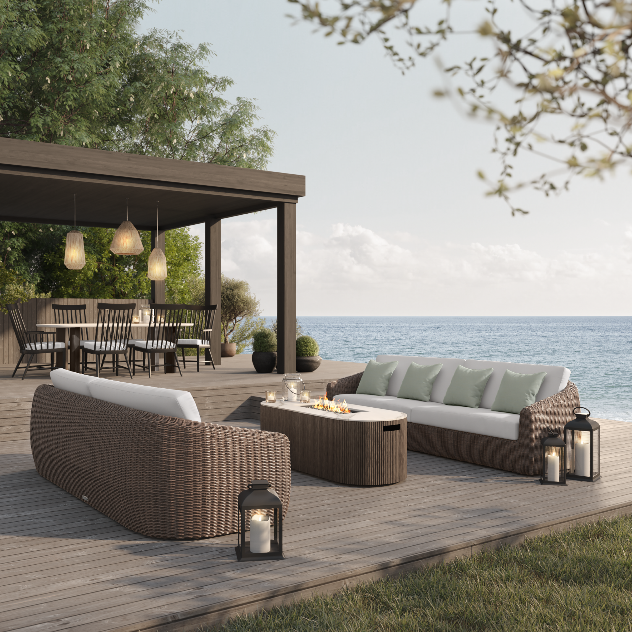 Boulevard Sofa with Hazel Weave
