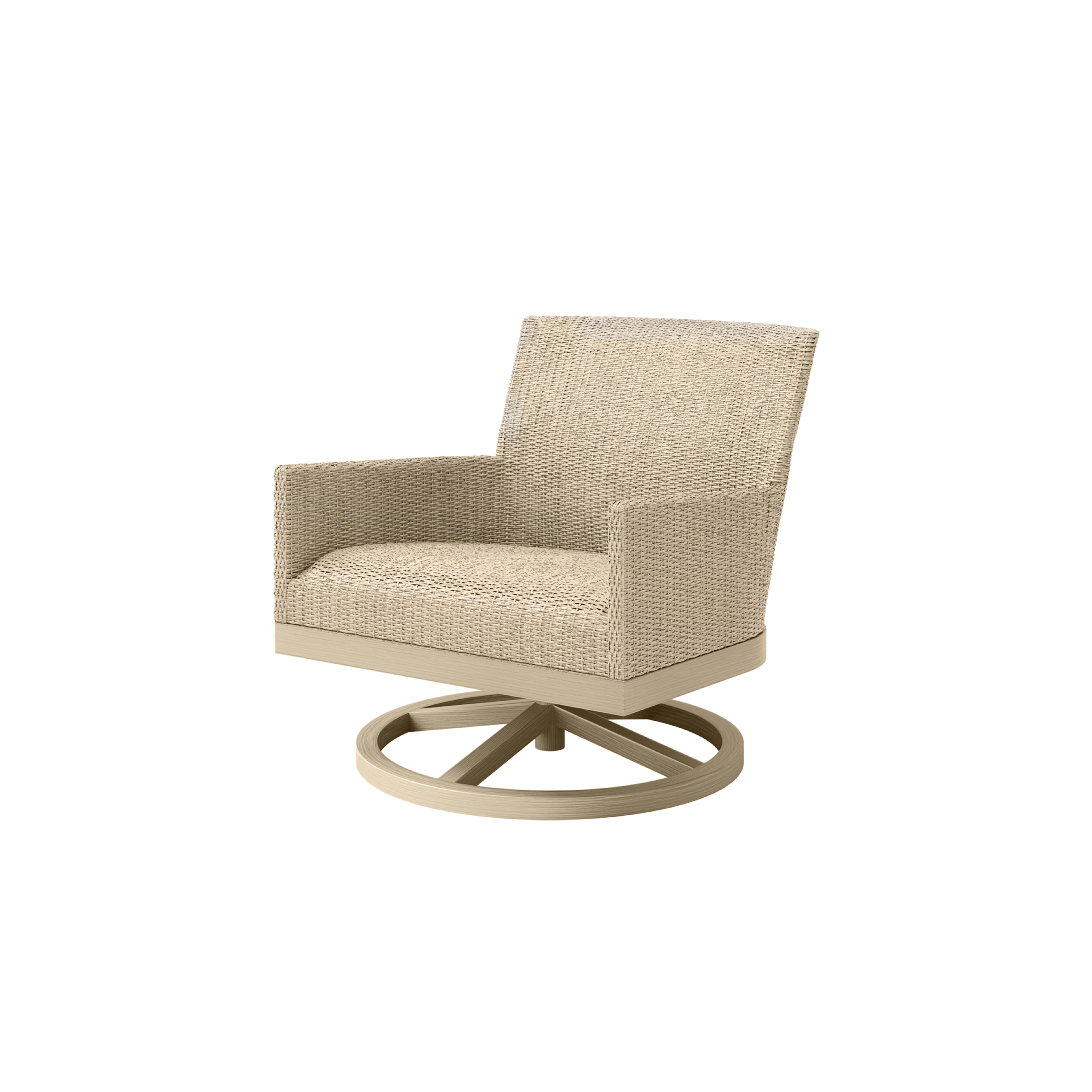 Siena Club Swivel Rocker with Barley/Flax Weave