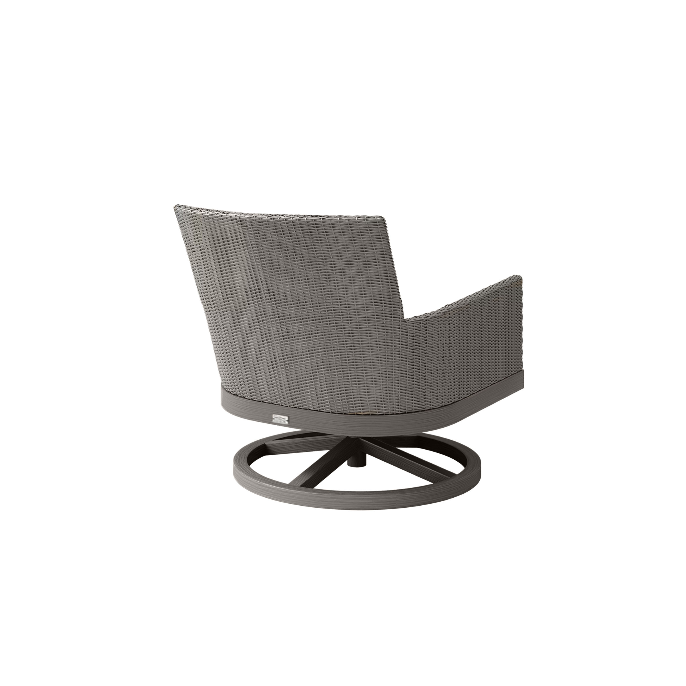 Siena Club Swivel Rocker with Fog/Smoke Weave