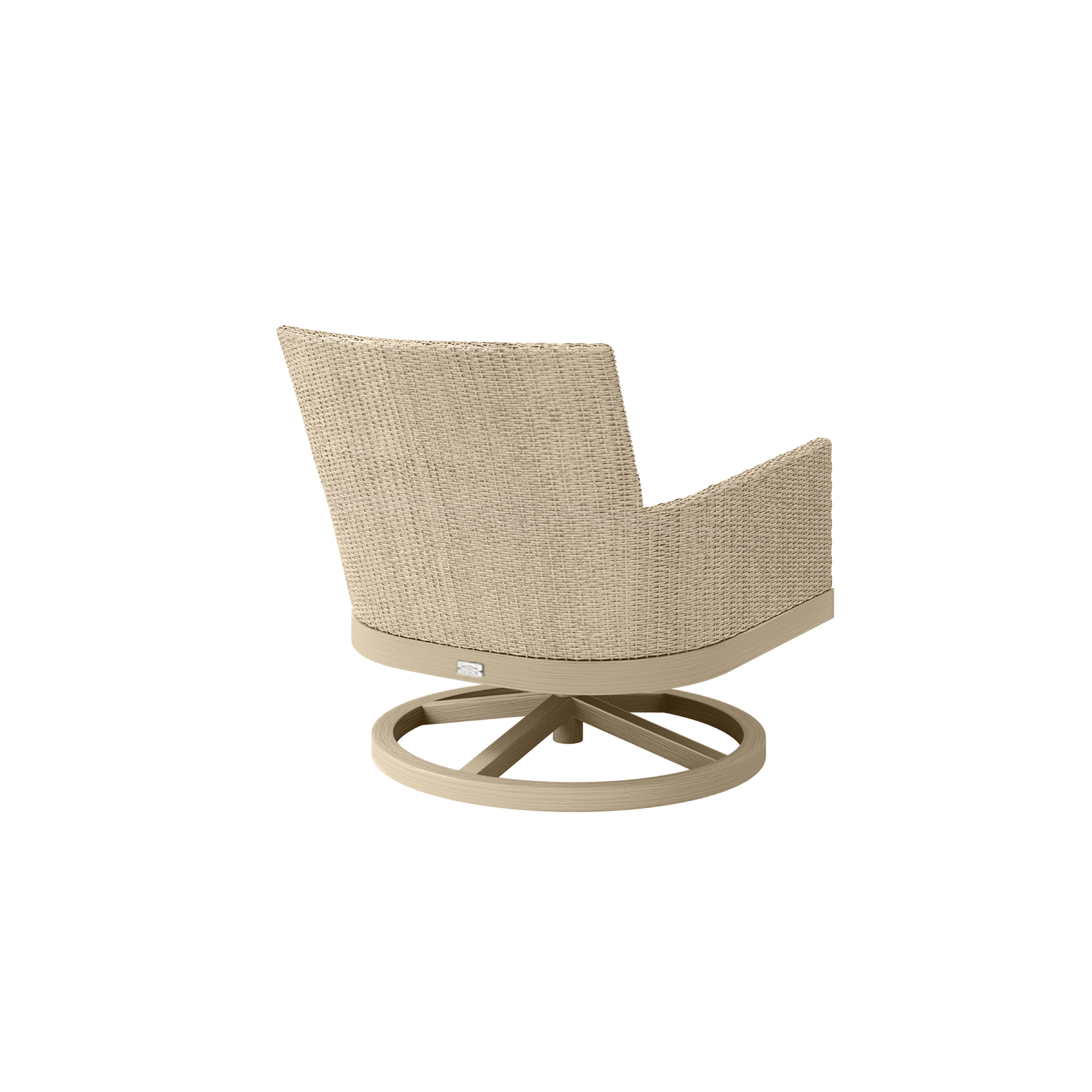 Siena Club Swivel Rocker with Barley/Flax Weave