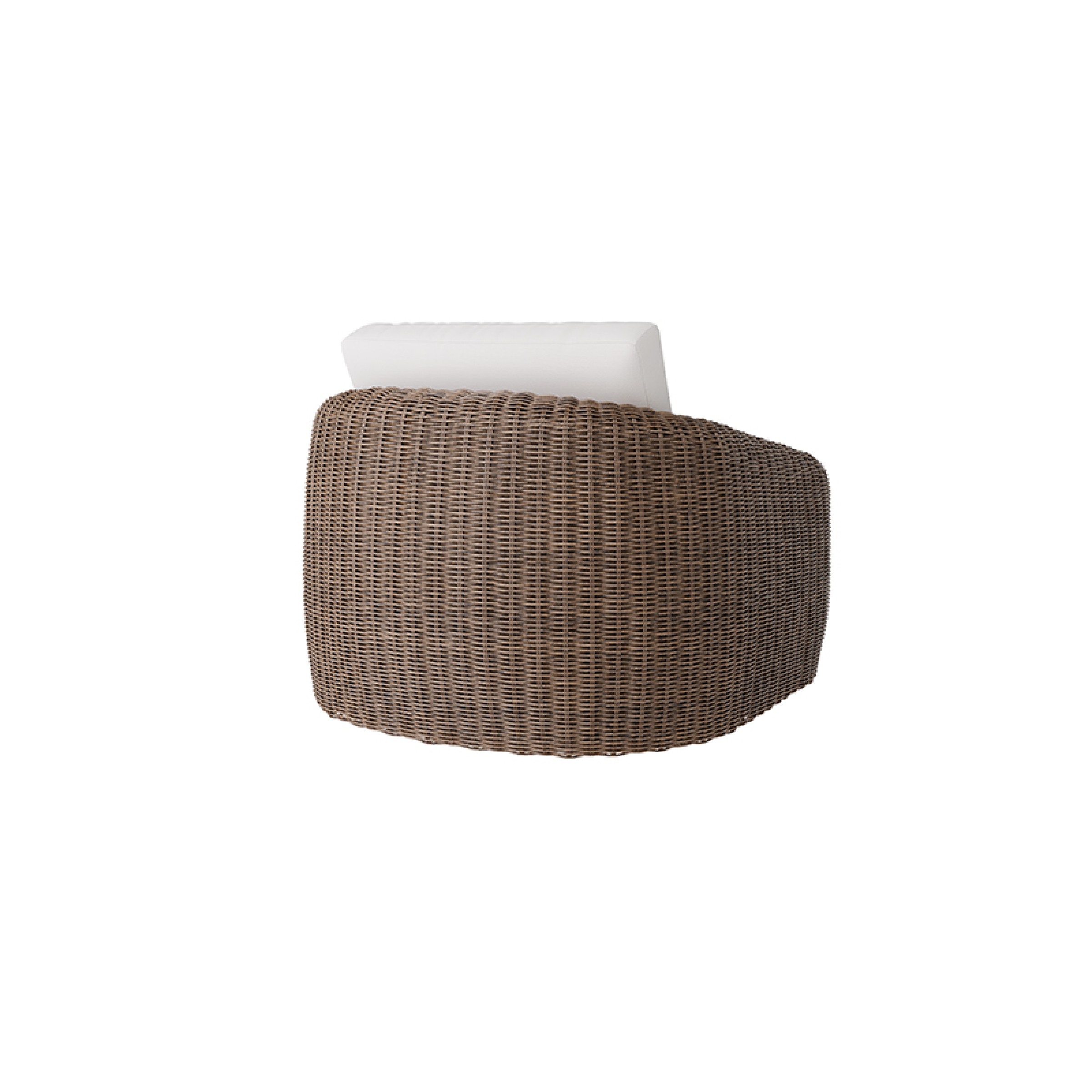 Boulevard Club Swivel Glider with Hazel Weave