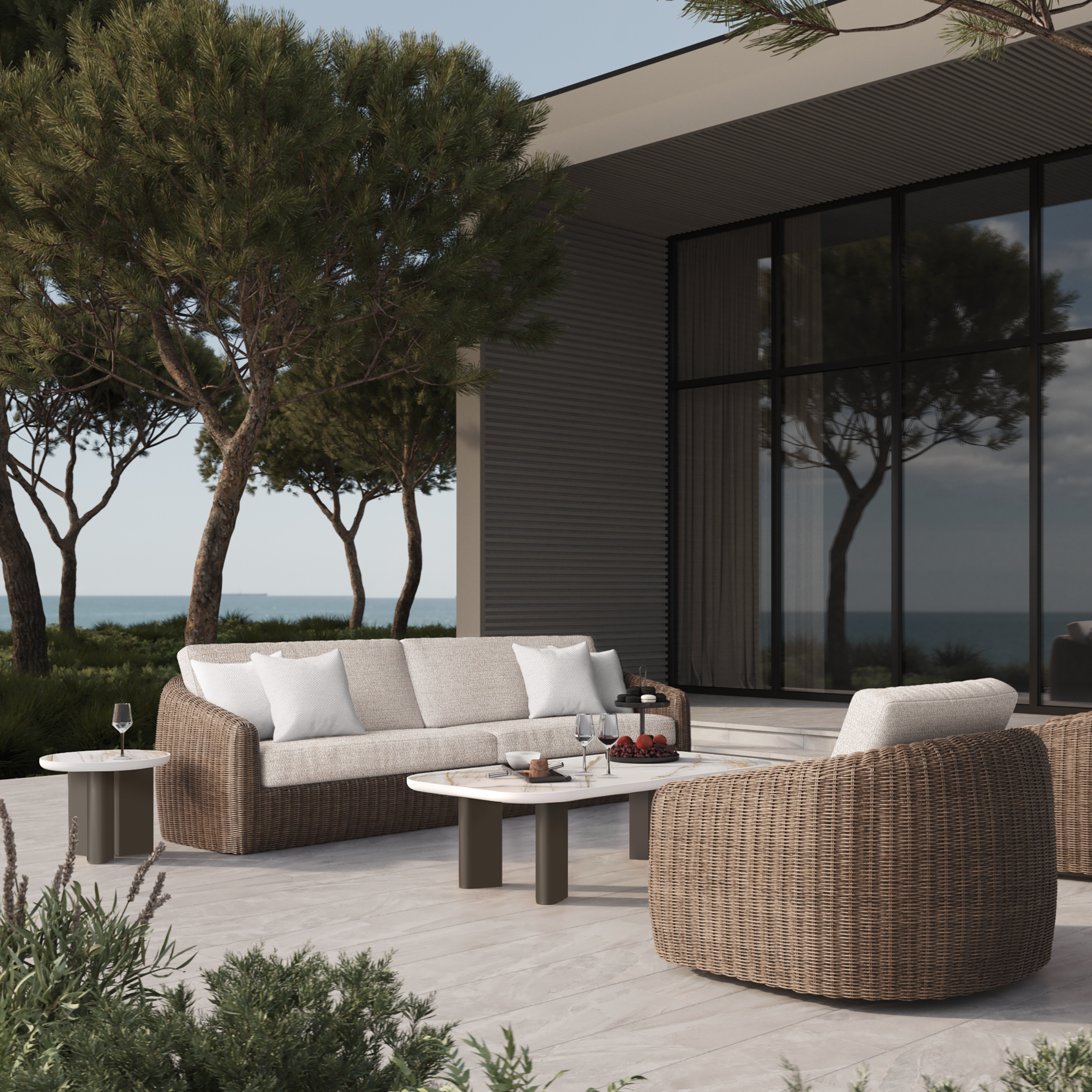 Boulevard Sofa with Hazel Weave