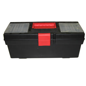18" NYLON PLASTIC TOOL BOX WITH TRAY