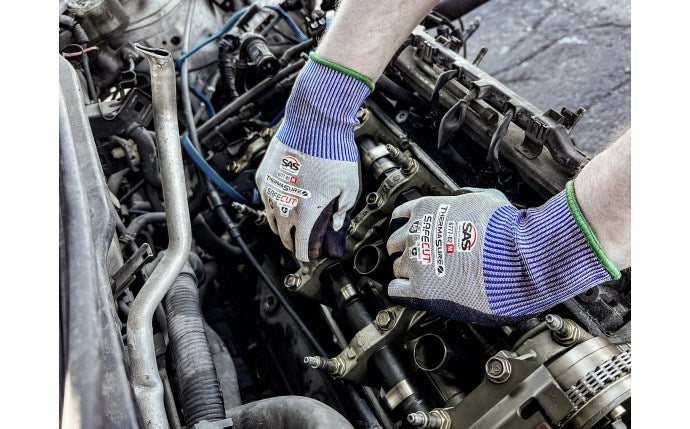 SafeCut® Cooling Nitrile Coated Palm Glove - A5 Cut Level