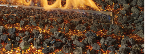 Rock Embers & Ember-Glo™ Glass Media Blend