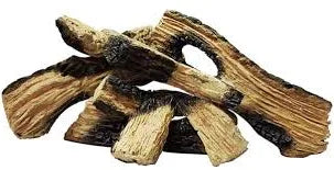 Traditional log set, bundled split firewood pieces
