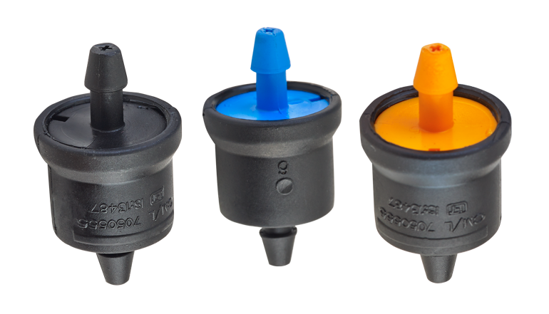 MINI INLINE EMITTER BLACK 1GPH 4L
