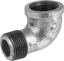 3/4" Galvanized 90° street elbow