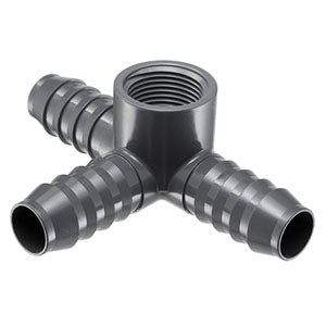 1X3/4 PVC RED INSERT TEE INSERTXFPT