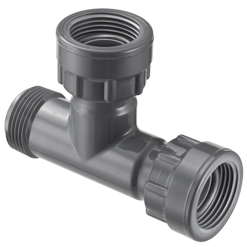 1 PVC MANIFOLD TEE SWIVELXMPTXSWIVEL