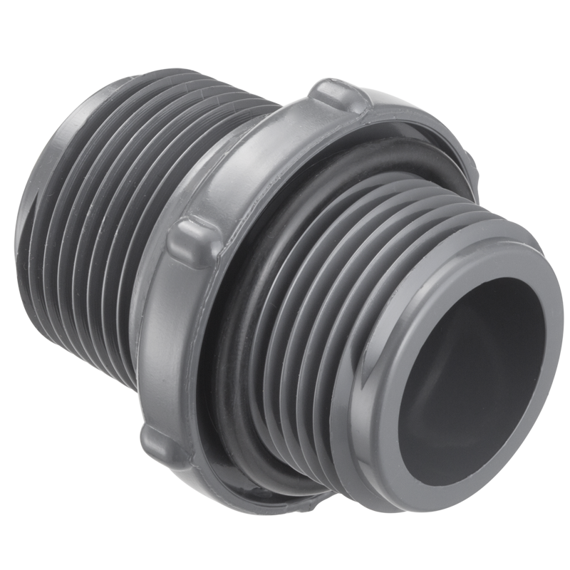 1 PVC MANIFOLD NIPPLE MPTXMPT W/O-RING