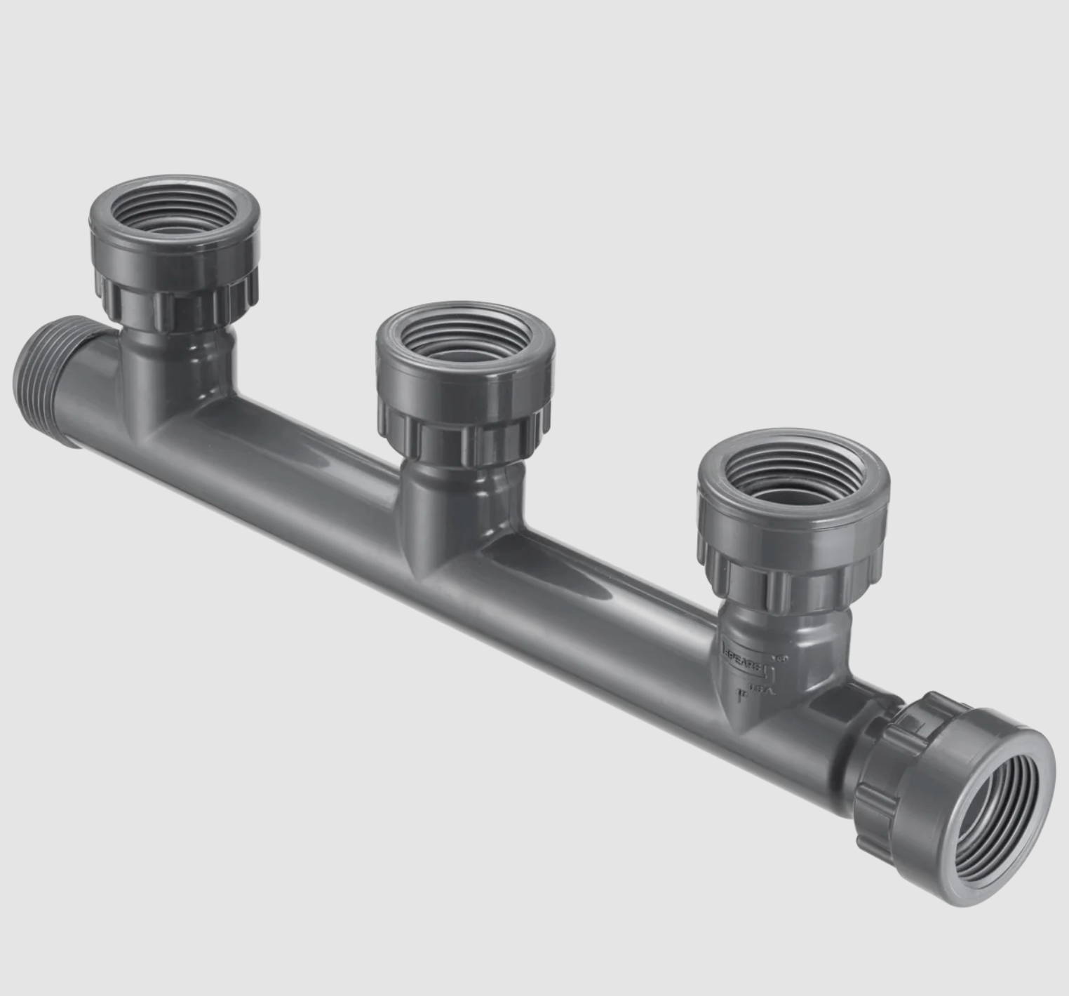 1 PVC 3-PORT MNIFLD TEE SWVLXMIPTX3-SWVL