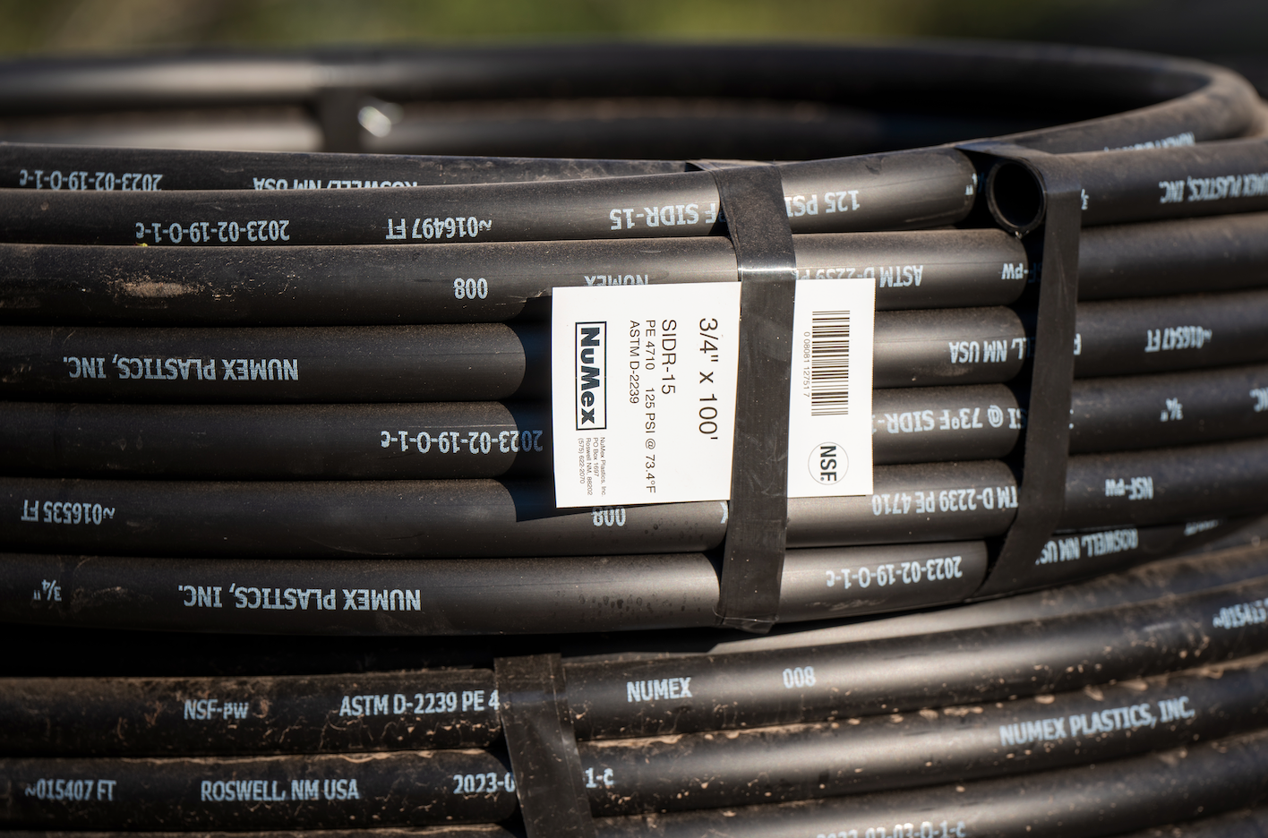 HI-PRESSURE 125PSI POLY NSF-PW 1" - SOLD PER FOOT