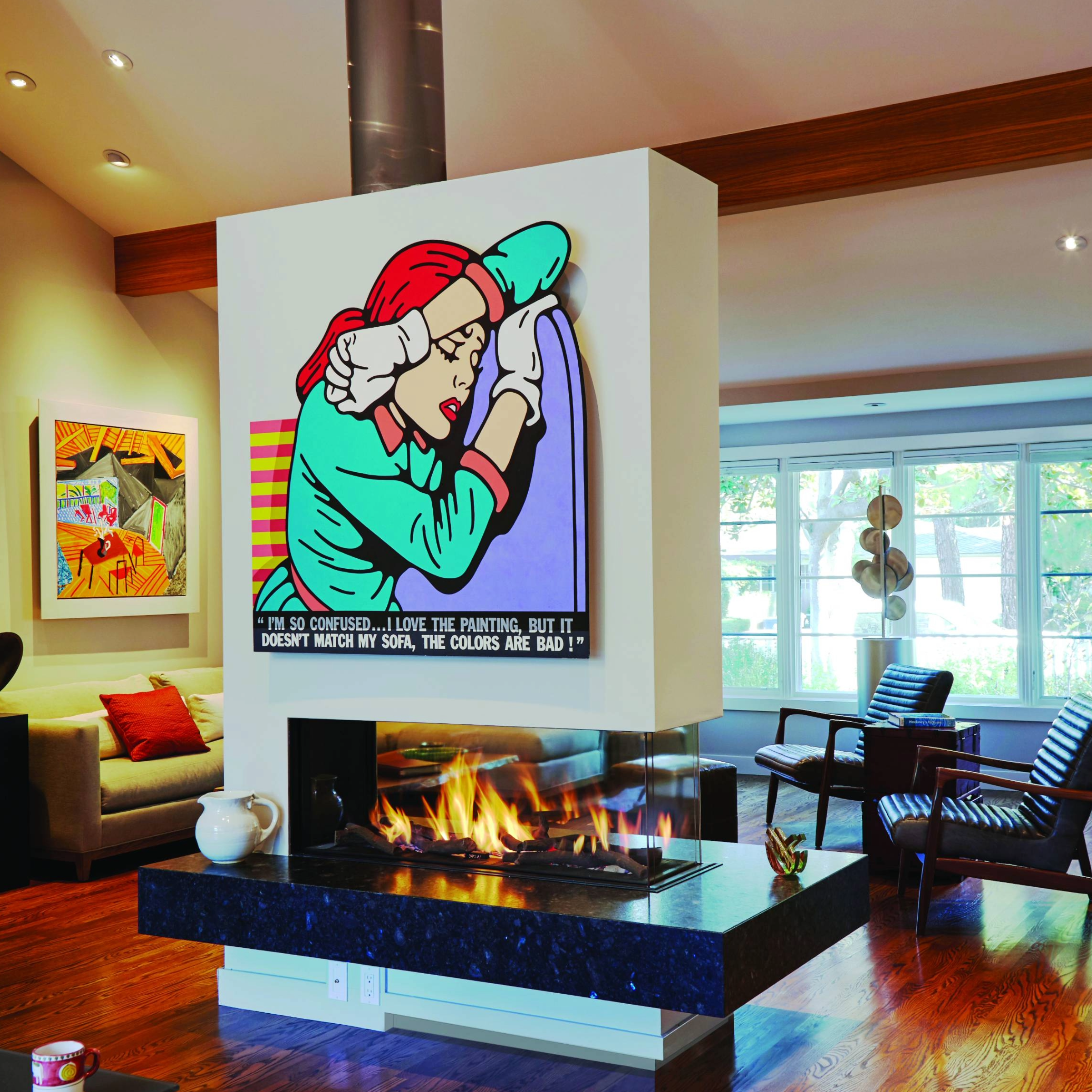 Space Creator Fireplace with Standard Burner and Double Glass