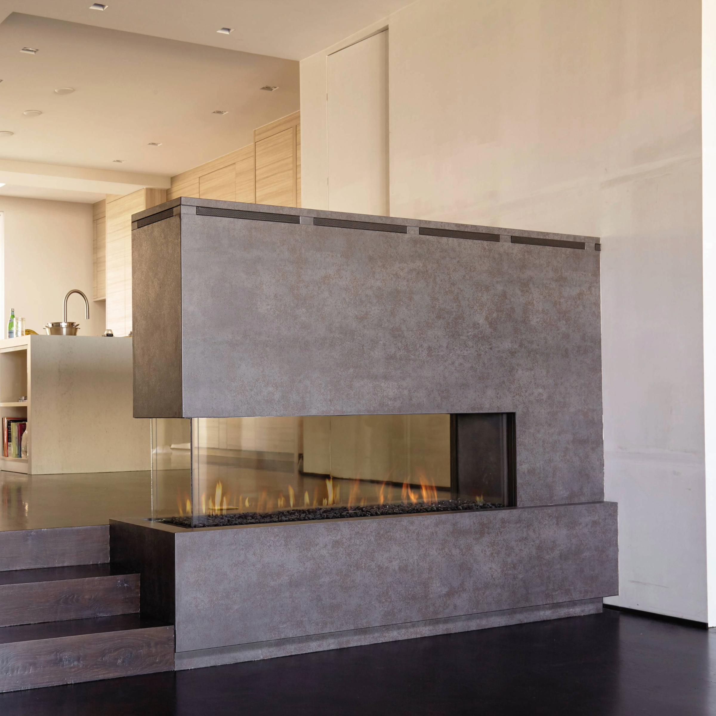 Space Creator Fireplace with Standard Burner and Double Glass