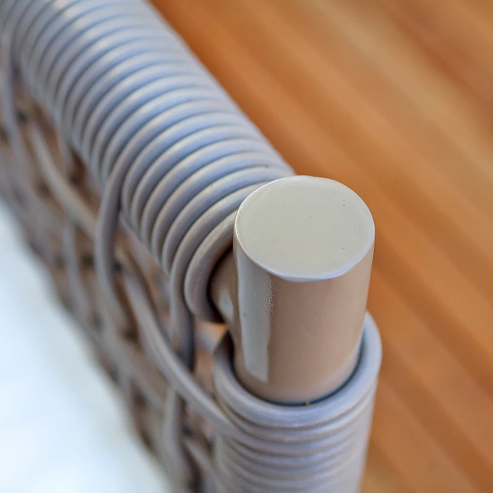 Taos Armchair - Taupe Frame with Nurture Clay Sunbrella Fabric