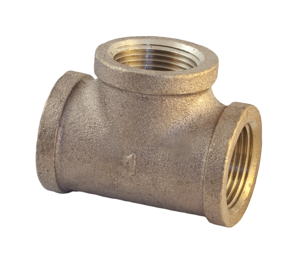 1" LEAD FREE bronze tee