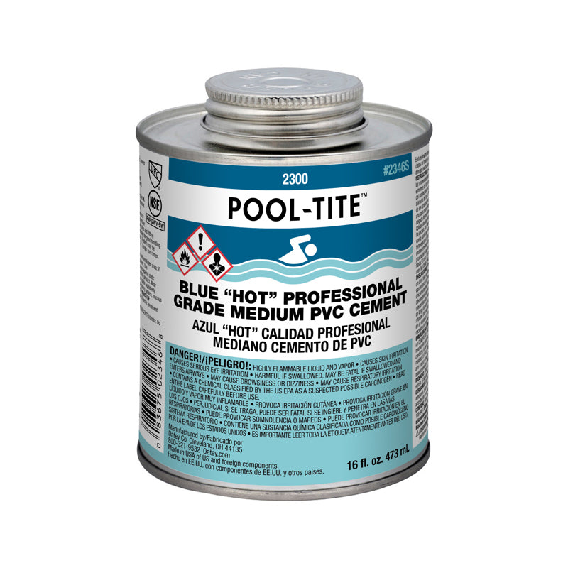 OAT PVC BLUE POOL TITE CEMENT 16OZ