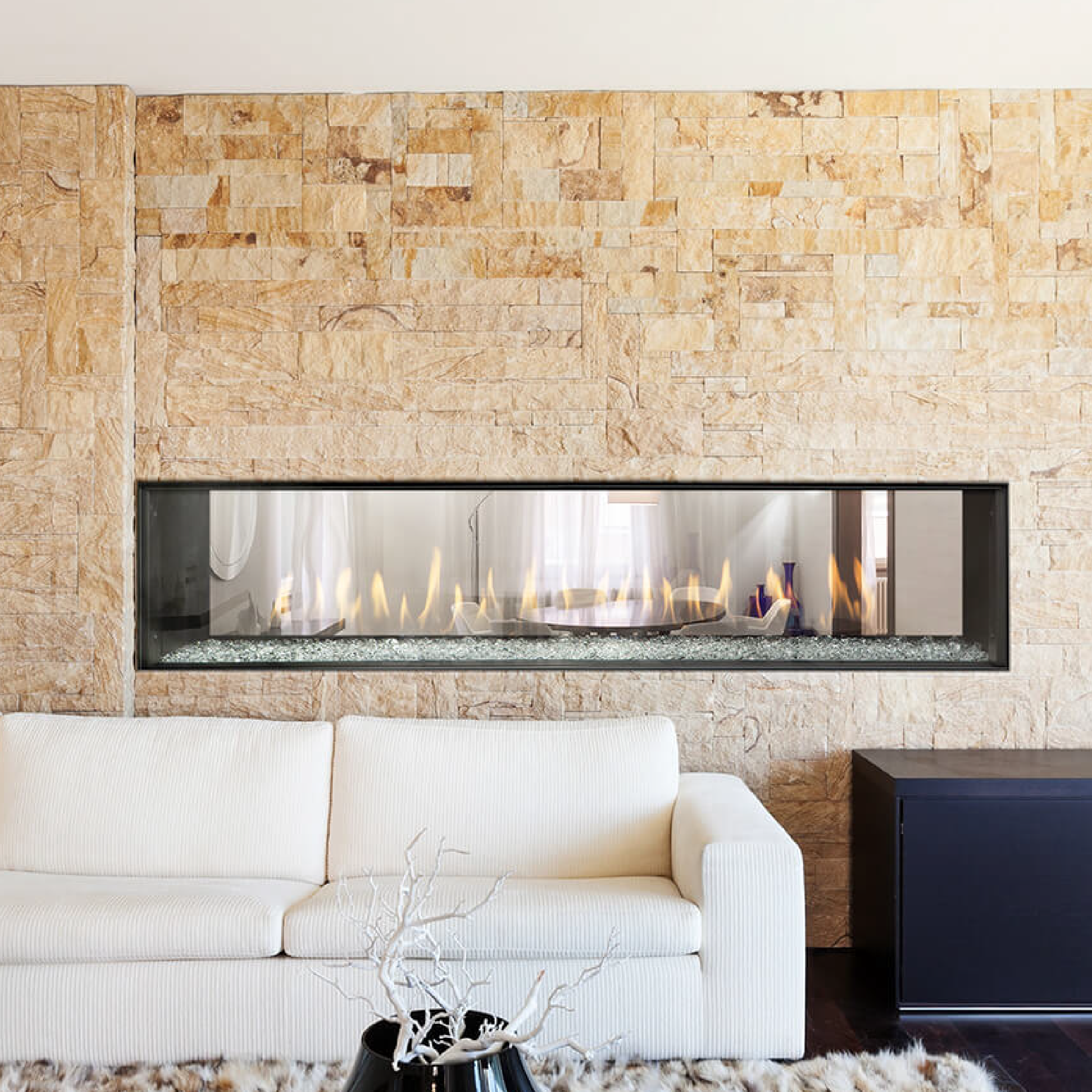 Prodigy See Through Fireplace