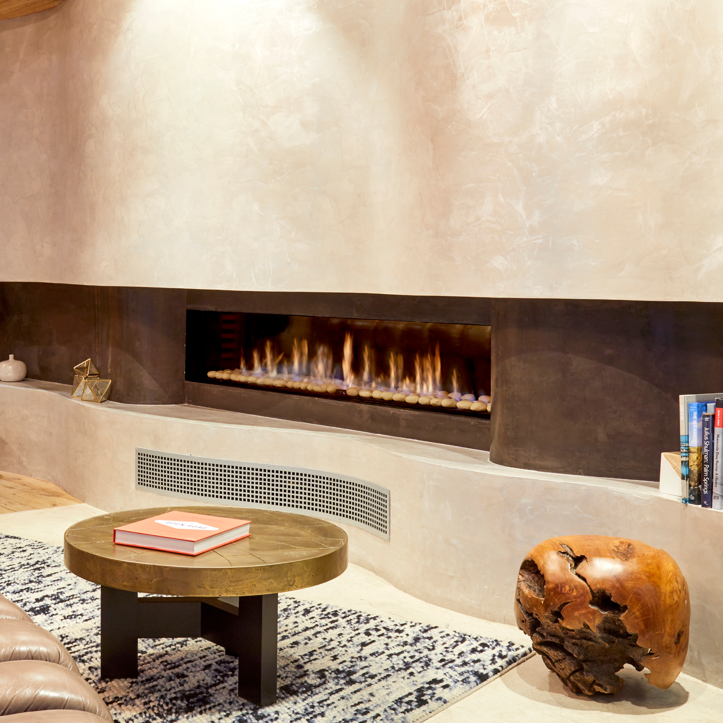 Front Facing Fireplace with Standard Burner and Double Glass