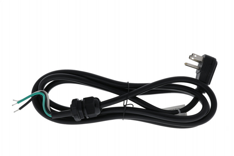 PIG TAIL 6' RIGHT ANGLE PLUG 16G 3 WIRE - GRAY