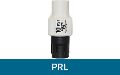 Pressure regulator PRL with white cap and 3/4 in threaded inlet